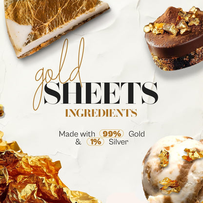 Gold Leaf - Real Gold Loose Sheet for Painting, Arts and Crafts| Cake Decor | Tanjore Painting |Luxury Gold Color For Walls & Many Others Gold Related Use Use