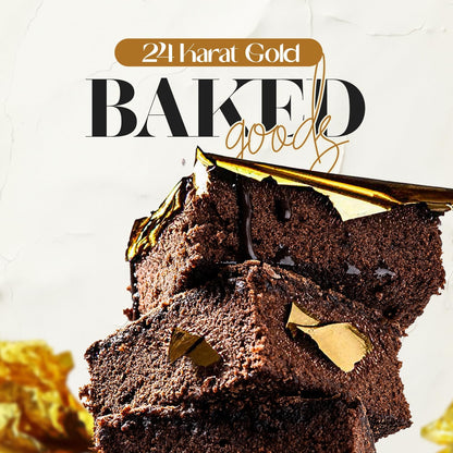 Gold Leaf - Real Gold Loose Sheet for Painting, Arts and Crafts| Cake Decor | Tanjore Painting |Luxury Gold Color For Walls & Many Others Gold Related Use Use