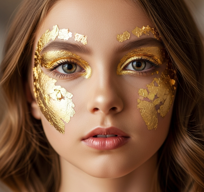 Gold Leaf - Real Gold Loose Sheet for Painting, Arts and Crafts| Cake Decor | Tanjore Painting |Luxury Gold Color For Walls & Many Others Gold Related Use Use