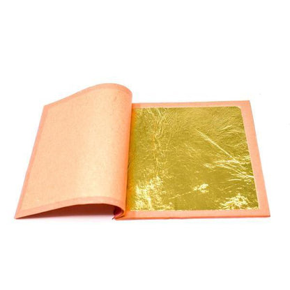 Gold Leaf - Real Gold Loose Sheet for Painting, Arts and Crafts| Cake Decor | Tanjore Painting |Luxury Gold Color For Walls & Many Others Gold Related Use Use